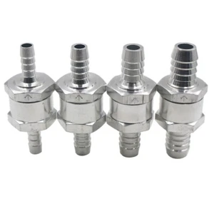 16mm Inline Auminium Non Return One Way Fuel Diesel Petrol Vehicle Check Valve - Picture 1 of 9