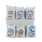 Dollhouse Miniature Farm Market Shop County Store Accessory Food Supply Sacks