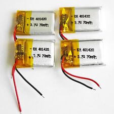 4pcs 3.7V Lipo Polymer Rechargeable Battery 401420 70mAh For Earphone Mp3 Watch