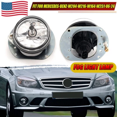 2X Pair Fog Lights For Mercedes Benz W204 W216 R230 W164 W251 With AMG PKG Style — 第 1/4 张图片