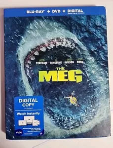 The Meg (Blu-ray +DVD + Digital ) 2018 Pre-owned - Picture 1 of 8