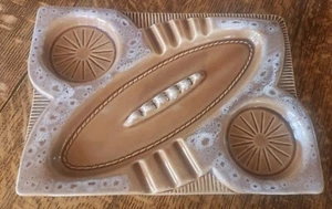 Vintage MCM  (Mid-century)  Atomic Space Age Ceramic Pottery Large Ashtray - Picture 1 of 2