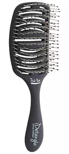 Black Hair Brush Scalp Massager Vented Design Flexible Detangling Tool 3x2x9 ... - Picture 1 of 7