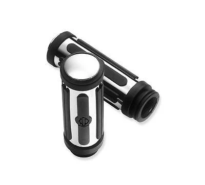Harley Davidson Chrome and Rubber Hand Grips 56263-96a - Image 1 of 1