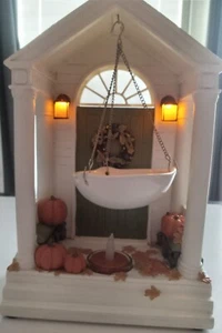 RARE YANKEE CANDLE FALL LIGHT FRONT DOOR PORCH HANGING WAX WARMER AUTUMN PUMPKIN - Picture 1 of 9