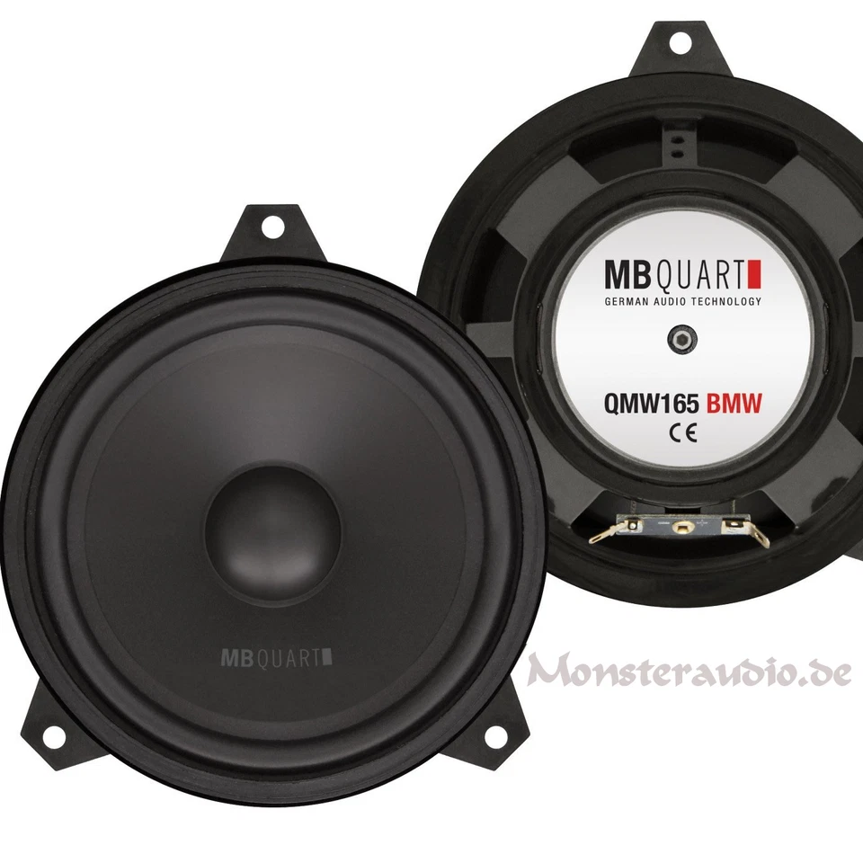 MB Quart Lautsprecher Set Kicker Bass für BMW 3er E46 QMW-165 140 Watt 2-Wege - Bild 1 von 1