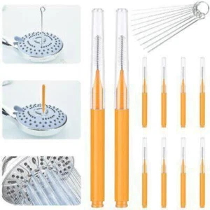 10Pcs Shower Head Cleaning Brush Gap Hole Anti-Clogging Cleaner Brushes Tool - Picture 1 of 10