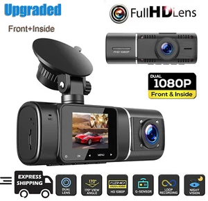 TOGUARD Car DVR Dual Lens Dash Cam 1080P Night Vision Video Recorder Camera - Picture 1 of 9