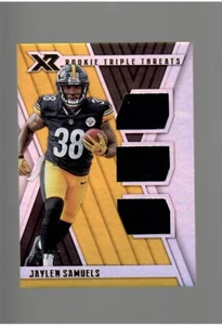 JAYLEN SAMUELS ROOKIE TRIPLE JERSEY 89/99 2018 PANINI XR FOOTBALL - Picture 1 of 2