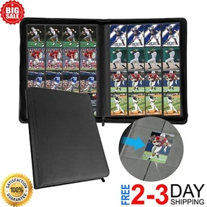 1000+ Pockets Trading Card Binder, 16 Pocket Ringless Side Loading Card Holder - Picture 1 of 8