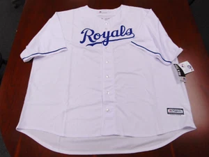 NEW MAJESTIC MLB KANSAS CITY ROYALS ERIC HOSMER WHITE COOL BASE JERSEY SIZE 6XL - Picture 1 of 7