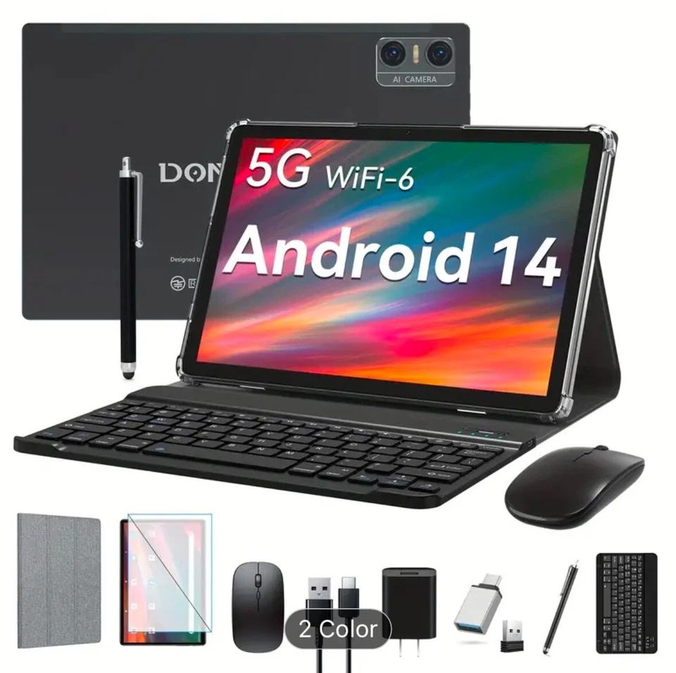 10 Inches Tablet Bundle Octa-core Support 5G WiFi With Android 14 Version - Image 1 of 4