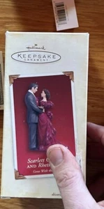 Hallmark Scarlett O’Hara Ornament Rhett Butler 2005 Gone With Wind  Lot Of 2 - Picture 1 of 2