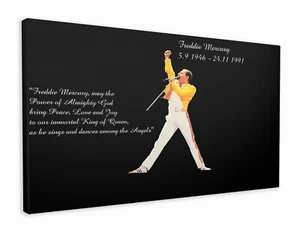 FREDDIE MERCURY - HERMOSAS IMPRESIONES DE LONA DE ARTE DE PARED HECHAS A MANO DE CALIDAD - Imagen 1 de 4