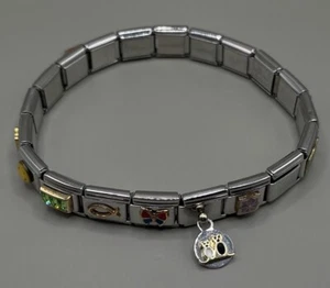 Zoppini Patrizia Longaberger Bracelet Stainless Steel Stretch Expansion 19 Charm - Picture 1 of 10