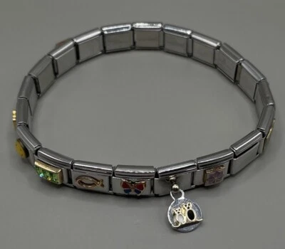 Zoppini Patrizia Longaberger Bracelet Stainless Steel Stretch Expansion 19 Charm - Image 1 of 4