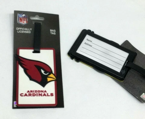 NFL Arizona Cardinals Luggage Tag Travel Bag ID Golf Tag FREESHP Cover