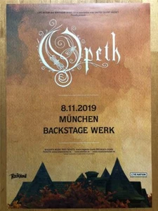 OPETH Konzert Plakat A1 München Backstage 8.11.2019 - Picture 1 of 1