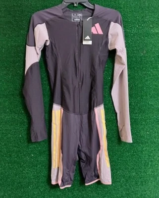 Men's Adidas Pro Elite Team Promo LS Speedsuit 2024 Purple IN1130 Size S - Image 1 of 2