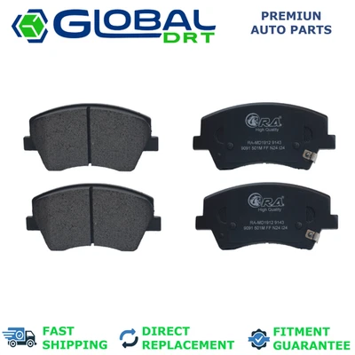 4x Front Brake Pads D1912 Hyundai Ioniq 2017-2022 1.6L L4 Hybrid Battery EV Foto 1 de 4