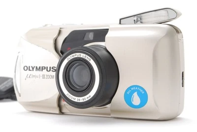 [ПОЧТИ КАК НОВАЯ] Пленочная камера Olympus μ mju II ZOOM 35 мм компактная и съемочная из ЯПОНИИ - Изображение 1 из 4