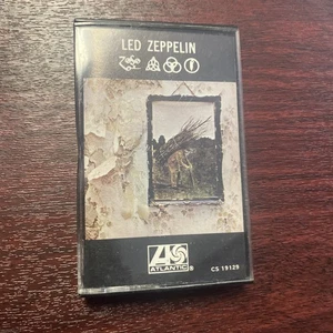 Vintage LED ZEPPELIN IV Zoso 4 Cassette Tape Atlantic CS 19129 - Picture 1 of 3