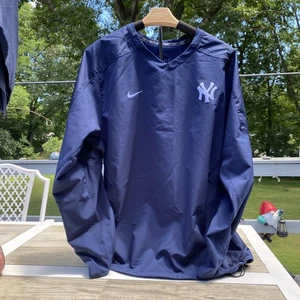 Nike New York Yankees Windbreaker Jacke Herren M Blau Pullover Dri-Fit MLB Logo - Bild 1 von 14