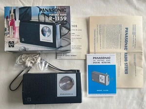 Vintage 1970's Panasonic R-1159 Pocket Transistor Radio new - Picture 1 of 8