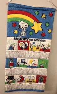 Vintage Snoopy 1985 Fabric Wall Calander - Picture 1 of 12