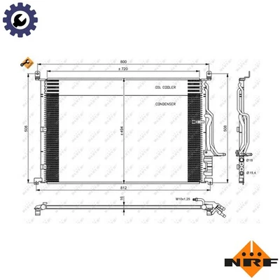 CONDENSER AIR CONDITIONING 35923 FOR AUDI A8L ASN/BBJ 3.0L BPK 3.1L BDX 2.8L A8 - Image 1 of 4