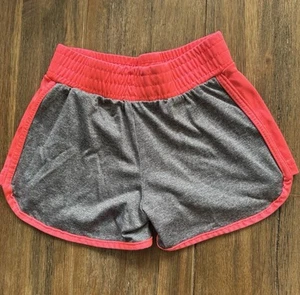 Reebok Toddler Girls’ Athletic Shorts - Size 5, Gray with Pink Trim - Picture 1 of 3