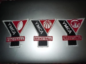 YMCA basketball, Football & Wrestling League Emblem Patch's - Picture 1 of 6