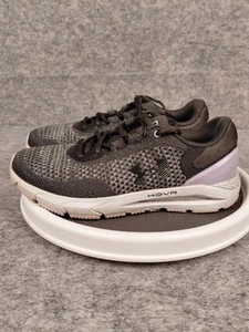 Under Armour HOVR Intake 6 Women's Size 8.5 Jet Gray Black Purple 3026141-102  - Picture 1 of 16