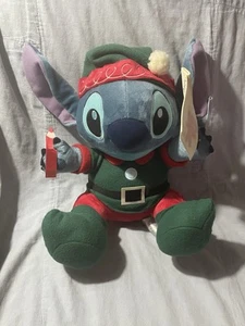 NEU 2024 Walt Disney Parks Weihnachten Elf Stitch Holiday Stitch Plüschtier 14 Zoll - Bild 1 von 4