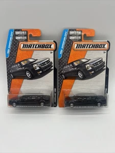 🔥Matchbox Cadillac One Presidential Limousine MBX Adventure City, Black, 1/64👀 - Picture 1 of 3