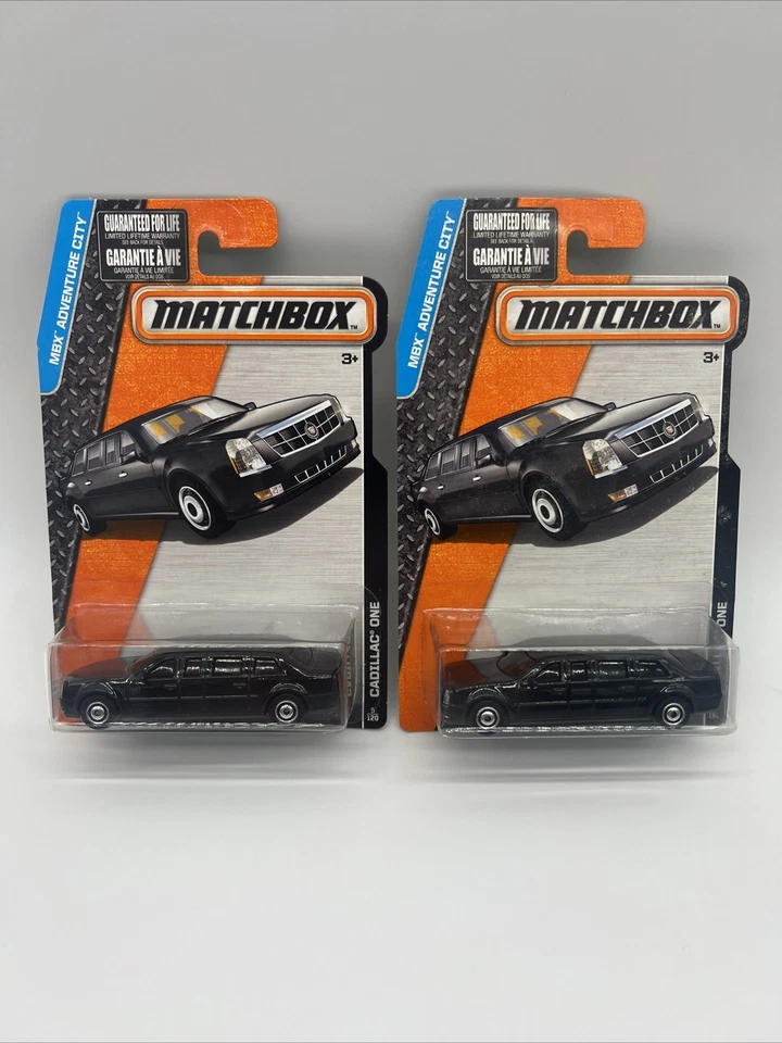 🔥Matchbox Cadillac One Presidential Limousine MBX Adventure City, Black, 1/64👀 - Image 1 of 3