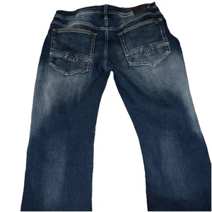 David Bitton Buffalo Driven-X Men's Blue Jeans Straight Stretch. W32 x L34 - Picture 1 of 5