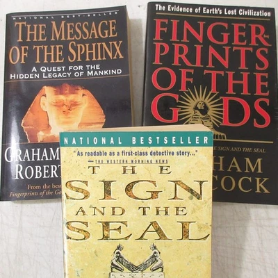 Fingerprints of  Gods Message of Sphinx Sign and Seal Graham Hancock Ark Ancient - Image 1 of 4
