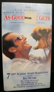 AS GOOD AS IT GETS VHS VIDEO NEW & SEALED JACK NICHOLSON AND HELEN HUNT PG-13 - Foto 1 di 2