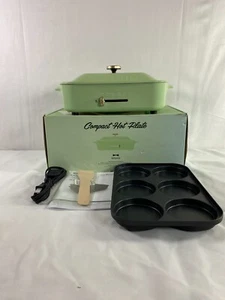 Bruno BOE021 Green Non Stick Coating Ceramic Coated Compact Multi Hotplate - Picture 1 of 12