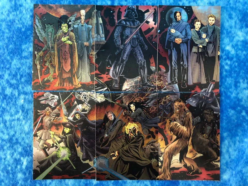 Star Wars Revenge of the Sith Etched Foil Panoramic Puzzle Cards Chase Set - Image 1 of 4