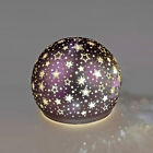 Deko-Kugel Velvet-Purple LED-Licht formano Weihnachtsdeko Sterne Weihnachtskugel