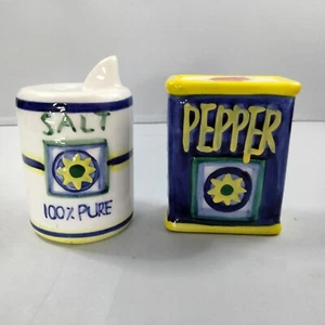 Salz und Pfefferstreuer Set mit Stopfen Keramik Vintage - Bild 1 von 7