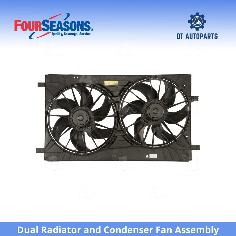 Двойной радиатор и конденсаторный вентилятор в сборе для Dodge Caliber 2007-2012 годов выпуска 4 сезона - Изображение 1 из 4