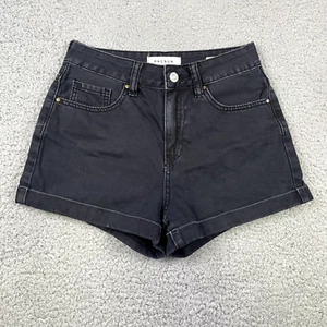 Pacsun Los Angeles Mom Short Black Cuffed Denim Shorts Womens Size 23 - Picture 1 of 14