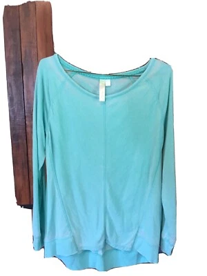 Sudadera Pullover Green Tea Talla Pequeña Para Mujer 🥰 Azul/Verde Talla Pequeña Foto 1 de 4