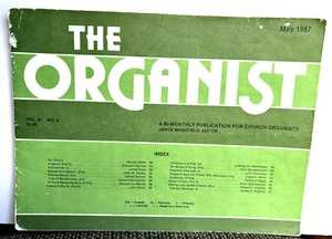 The Organist Church Organ Music Book May 1997 16 songs Vintage - Picture 1 of 5