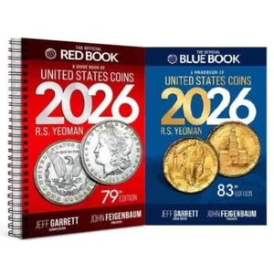 2026 Red Book Price Guide, Spiral and 2026 Blue Book, Handbook of U.S. Coins - Picture 1 of 15