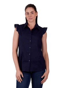 Womens Valeria Blouse, Navy,Wrangler - Imagen 1 de 4