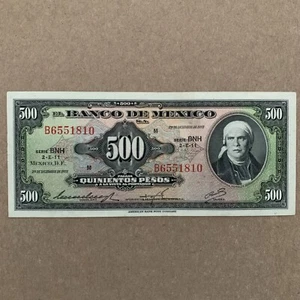 🇲🇽 Mexico 500 Pesos Banknote 1972 XF Mexican Currency Paper Money American BC - Picture 1 of 4